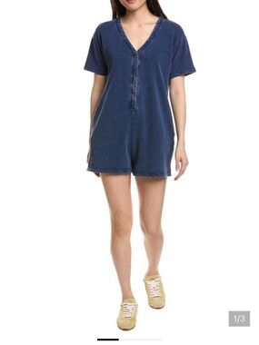 Z Supply Enid Romper-Indigo
